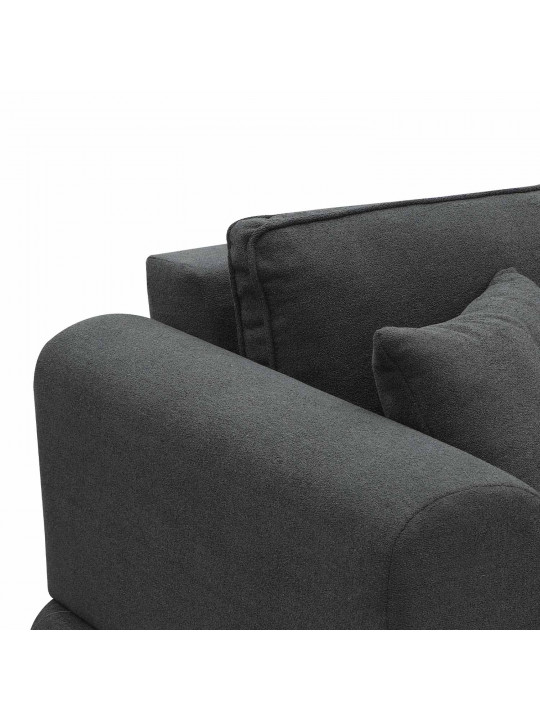 Բազմոց HOBEL CORNER SIDNEY PLUS DARK GREY BUKLE 15 L (3) 