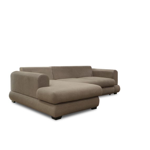 Sofa HOBEL CORNER SIDNEY PLUS F/Z BROWN BUKLE 6 L (3) 
