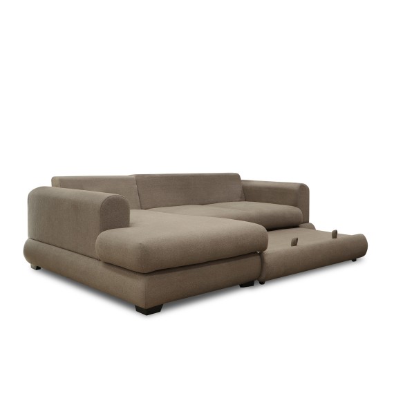 Sofa HOBEL CORNER SIDNEY PLUS F/Z BROWN BUKLE 6 L (3) 