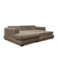 Sofa HOBEL CORNER SIDNEY PLUS F/Z BROWN BUKLE 6 L (3) 
