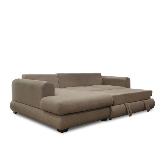 Sofa HOBEL CORNER SIDNEY PLUS F/Z BROWN BUKLE 6 L (3) 