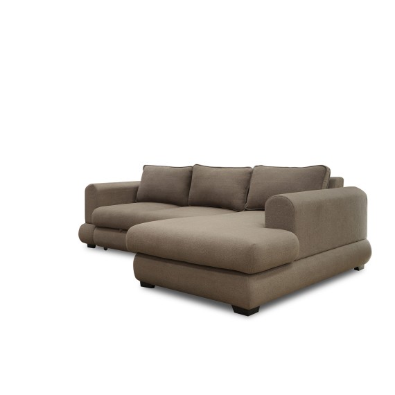 Sofa HOBEL CORNER SIDNEY PLUS F/Z BROWN BUKLE 6 R (3) 