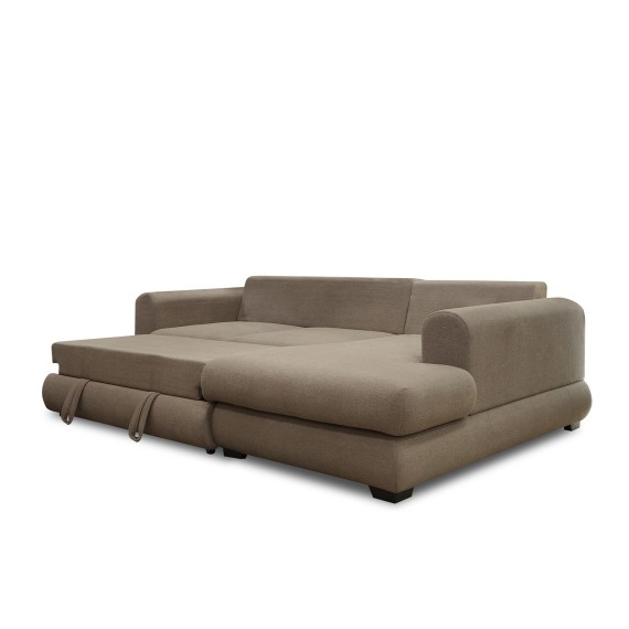 Sofa HOBEL CORNER SIDNEY PLUS F/Z BROWN BUKLE 6 R (3) 
