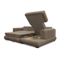 Sofa HOBEL CORNER SIDNEY PLUS F/Z BROWN BUKLE 6 R (3) 