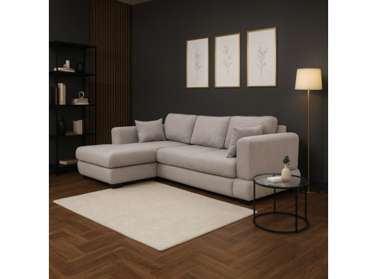 Диван HOBEL CORNER SIDNEY PLUS F/Z GREY BUKLE 9 L (3) 