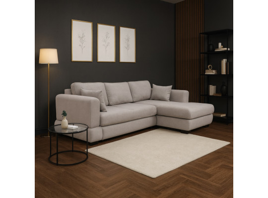 Диван HOBEL CORNER SIDNEY PLUS F/Z GREY BUKLE 9 R (3) 