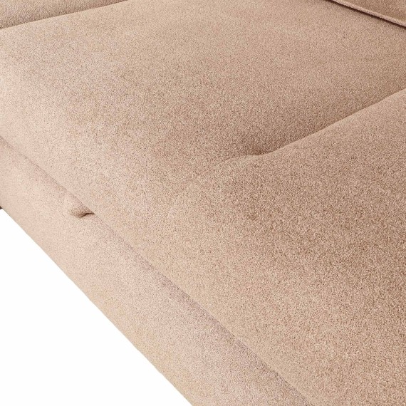 Sofa HOBEL CORNER SIDNEY PLUS F/Z LIGHT BROWN BUKLE 5 L (3) 