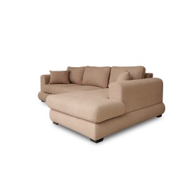 Диван HOBEL CORNER SIDNEY PLUS F/Z LIGHT BROWN BUKLE 5 R (3) 