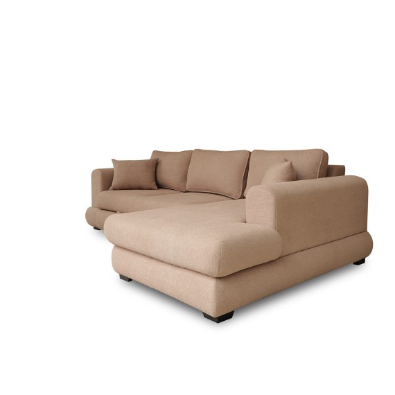 Диван HOBEL CORNER SIDNEY PLUS F/Z LIGHT BROWN BUKLE 5 R (3) 