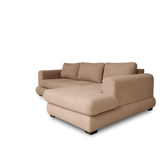 Диван HOBEL CORNER SIDNEY PLUS F/Z LIGHT BROWN BUKLE 5 R (3) 