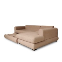 Диван HOBEL CORNER SIDNEY PLUS F/Z LIGHT BROWN BUKLE 5 R (3) 
