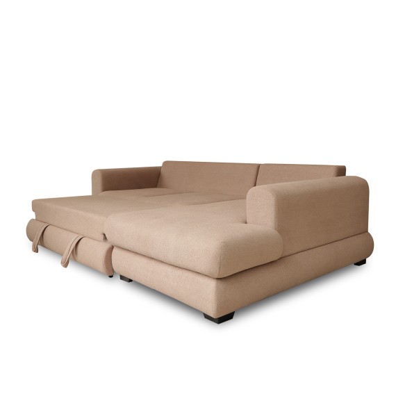 Диван HOBEL CORNER SIDNEY PLUS F/Z LIGHT BROWN BUKLE 5 R (3) 