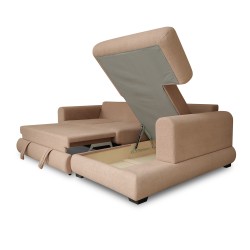 Диван HOBEL CORNER SIDNEY PLUS F/Z LIGHT BROWN BUKLE 5 R (3) 