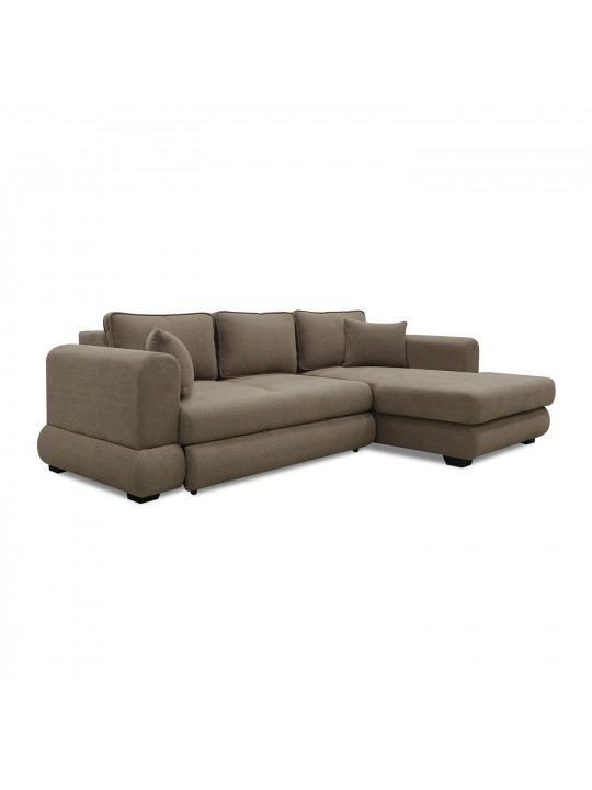 Sofa HOBEL CORNER SIDNEY PLUS LIGHT BROWN BUKLE 6 R (3) 