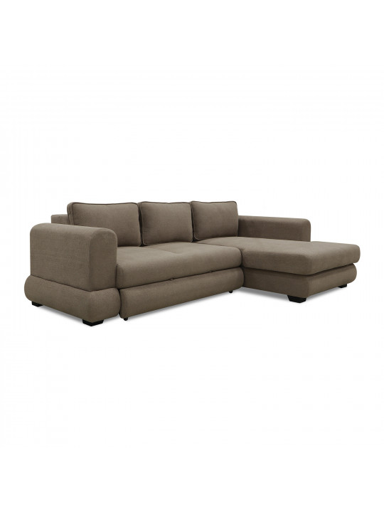 Sofa HOBEL CORNER SIDNEY PLUS LIGHT BROWN BUKLE 6 R (3) 