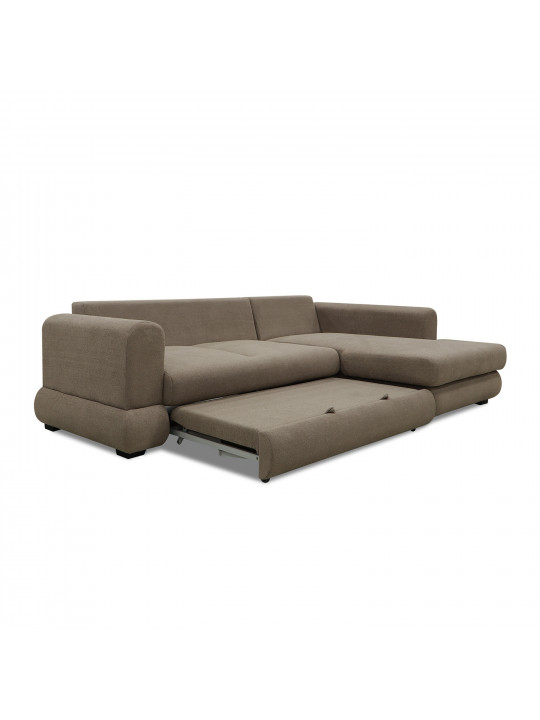 Sofa HOBEL CORNER SIDNEY PLUS LIGHT BROWN BUKLE 6 R (3) 