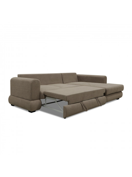 Sofa HOBEL CORNER SIDNEY PLUS LIGHT BROWN BUKLE 6 R (3) 
