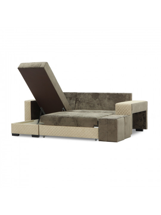 Sofa HOBEL CORNER SONYA BROWN MONACO 5/BROWN  BONCUK 6 L (5) 