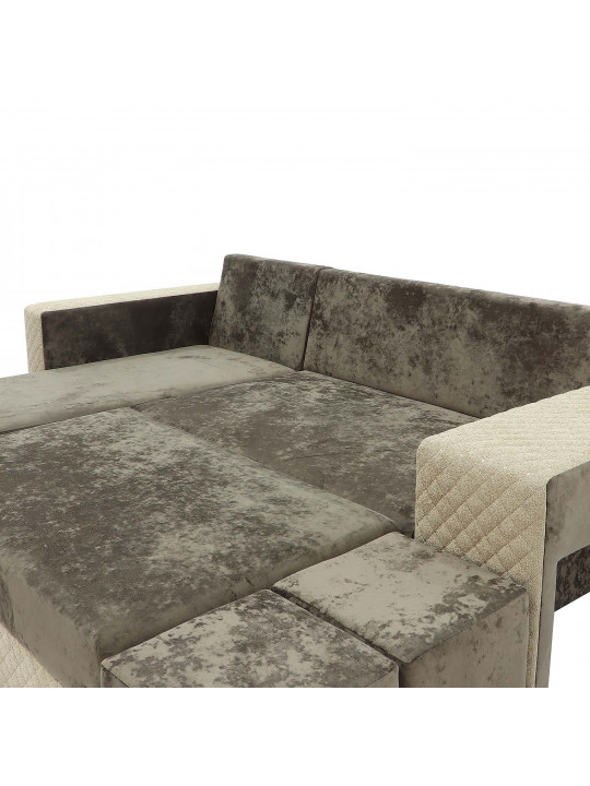 Sofa HOBEL CORNER SONYA BROWN MONACO 5/BROWN  BONCUK 6 L (5) 