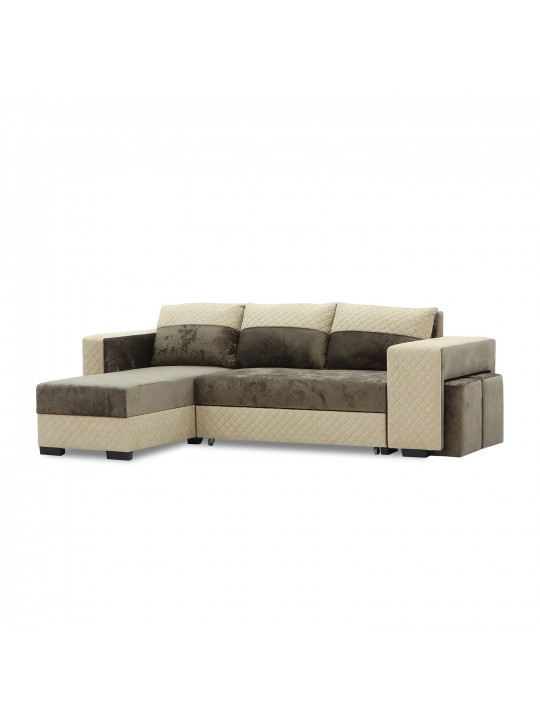 Sofa HOBEL CORNER SONYA BROWN MONACO 5/BROWN  BONCUK 6 L (5) 