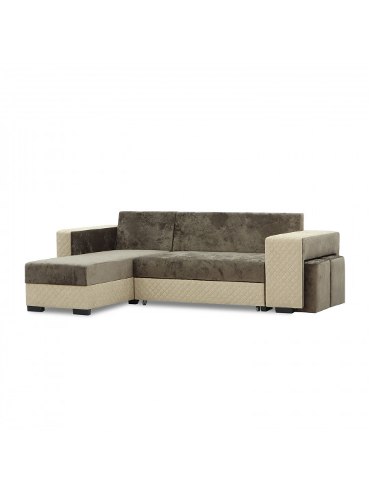 Sofa HOBEL CORNER SONYA BROWN MONACO 5/BROWN  BONCUK 6 L (5) 