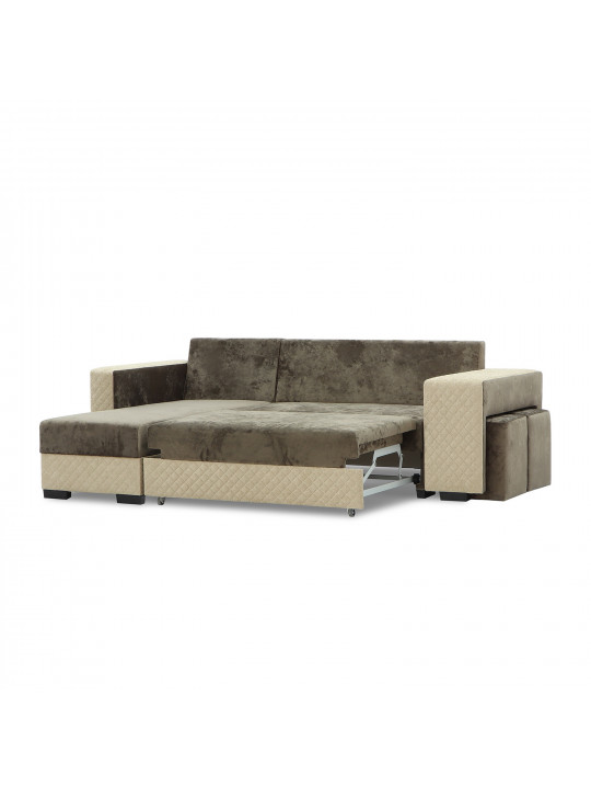 Sofa HOBEL CORNER SONYA BROWN MONACO 5/BROWN  BONCUK 6 L (5) 