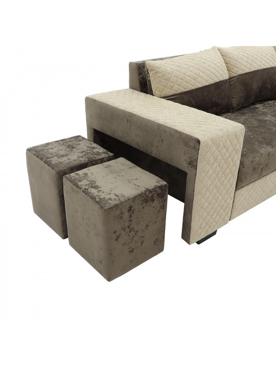 Диван HOBEL CORNER SONYA BROWN MONACO 5/BROWN  BONCUK 6 R (5) 