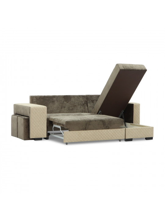 Диван HOBEL CORNER SONYA BROWN MONACO 5/BROWN  BONCUK 6 R (5) 