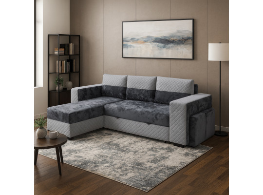 Диван HOBEL CORNER SONYA DARK GREY MONACO 15/ LIGHT GREY BONCUK 19 L (5) 