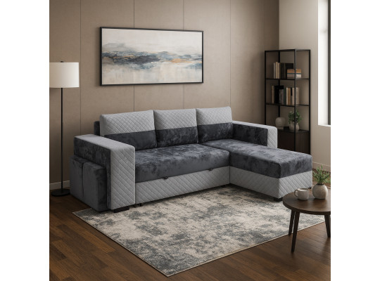 Диван HOBEL CORNER SONYA DARK GREY MONACO 15/ LIGHT GREY BONCUK 19 R (5) 