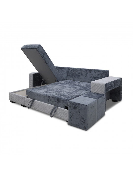 Sofa HOBEL CORNER SONYA DARK GREY MONACO 15/ LIGHT GREY BONCUK 19 L (5) 