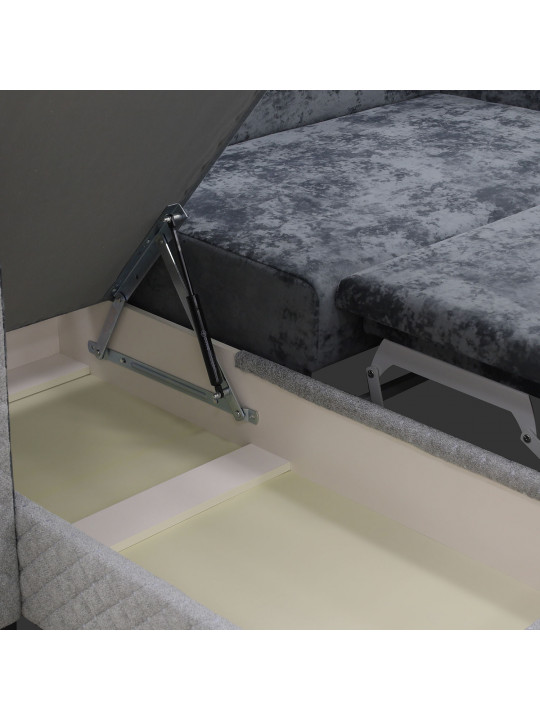 Sofa HOBEL CORNER SONYA DARK GREY MONACO 15/ LIGHT GREY BONCUK 19 L (5) 