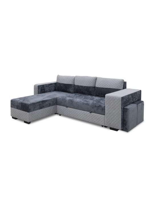 Sofa HOBEL CORNER SONYA DARK GREY MONACO 15/ LIGHT GREY BONCUK 19 L (5) 