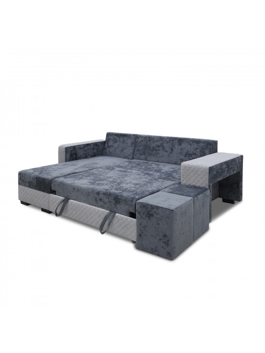 Sofa HOBEL CORNER SONYA DARK GREY MONACO 15/ LIGHT GREY BONCUK 19 L (5) 