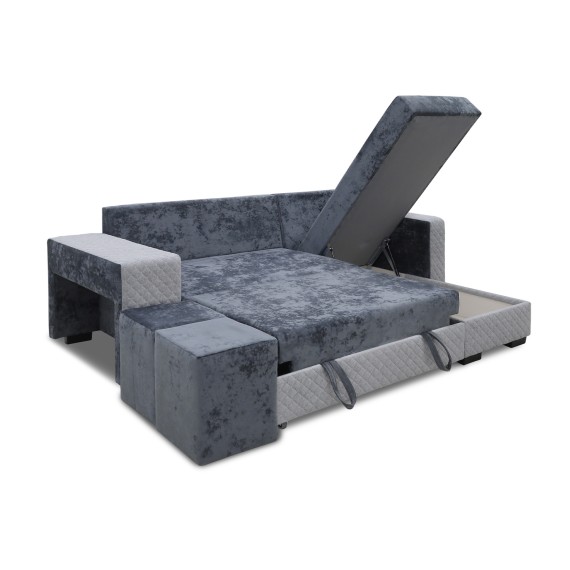 Բազմոց HOBEL CORNER SONYA F/P LIGHT GREY MONACO 13/GREY BONCUK 19 R (5) 