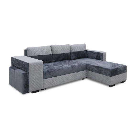 Բազմոց HOBEL CORNER SONYA F/P LIGHT GREY MONACO 13/GREY BONCUK 19 R (5) 