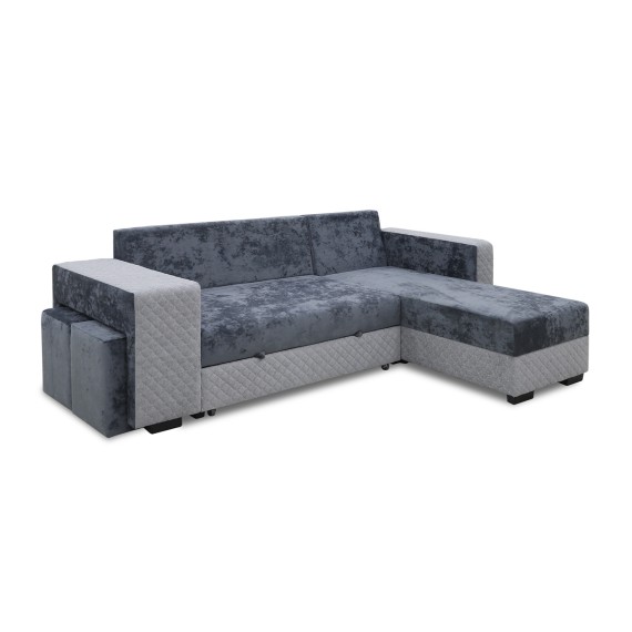 Բազմոց HOBEL CORNER SONYA F/P LIGHT GREY MONACO 13/GREY BONCUK 19 R (5) 