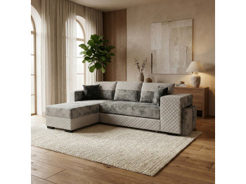 Բազմոց HOBEL CORNER SONYA GREY MONACO 14/ GREY BUKLE 9 L (5) 