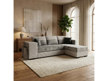 Sofa HOBEL CORNER SONYA GREY MONACO 14/ GREY BUKLE 9 R (5) 