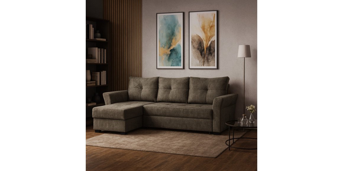 Sofa HOBEL CORNER TEXAS BROWN BEATTO 1012 L(5) 