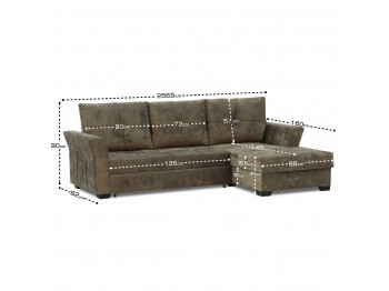 Բազմոց HOBEL CORNER TEXAS BROWN MONACO 5 R (5) 