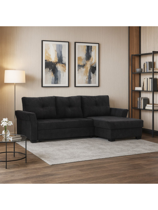 Բազմոց HOBEL CORNER TEXAS DARK GREY BEATTO 1078 R (5) 