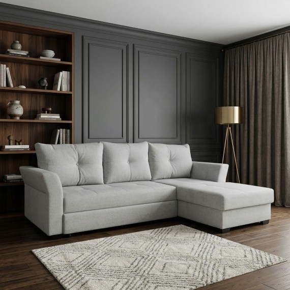 Sofa HOBEL CORNER TEXAS F/P LIGHT GREY BEATTO 1069 R (5) 