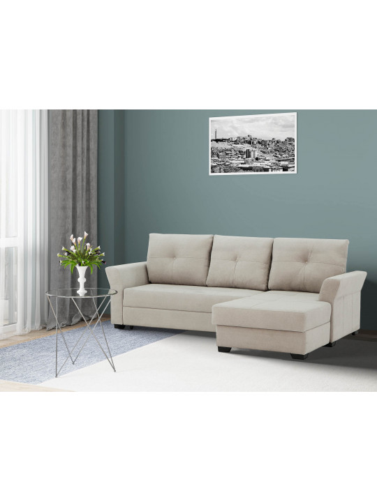 Sofa HOBEL CORNER TEXAS GREY BUKLE 9 R (5) 