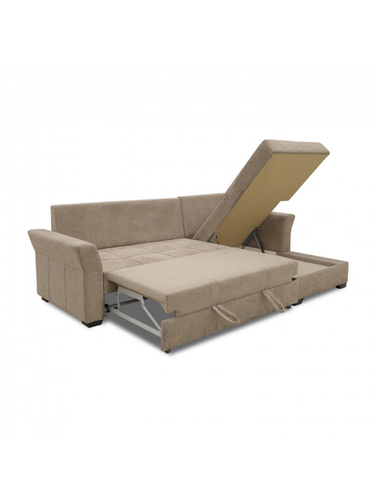 Диван HOBEL CORNER TEXAS LIGHT BROWN BEATTO 1015 R (5) 