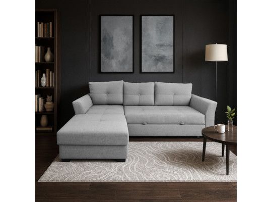 Диван HOBEL CORNER TEXAS LIGHT GREY BEATTO 1067 L (5) 