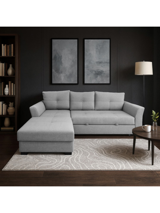 Диван HOBEL CORNER TEXAS LIGHT GREY BEATTO 1067 L (5) 