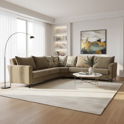 Диван HOBEL CORNER VALENCIA GREY BEATTO 1036/ GONZA 1019 (4) 