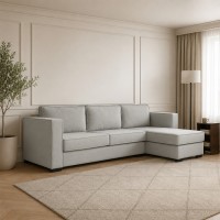 Sofa HOBEL CORNER ROSE F/R LIGHT GREY LEONARDO 13 (4) 