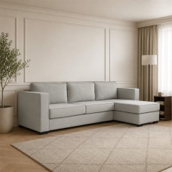 Sofa HOBEL CORNER ROSE F/R LIGHT GREY LEONARDO 13 (4) 